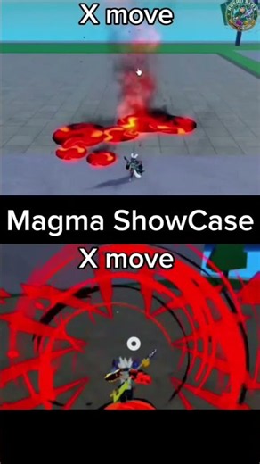 Magma V1 vs Magma V2 Showcase in Blox Fruits! 🌋🔥 #bloxfruits #roblox