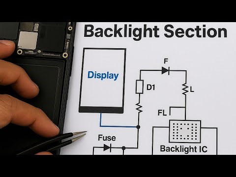 Mobile Backlight Section Full Explanation | Display Light Problem Solution | Schematic Live
