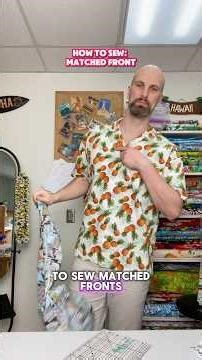 I sew matched fronts on all Aloha shirts; if you’re learning how to sew, is a great tutorial!