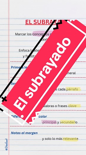 Técnicas de subrayado efectivas para el estudio