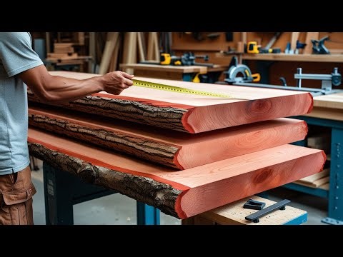 Wood Joinery Art: Crafting a Rustic Farmhouse-Style Kitchen Cabinet from Raw Wood