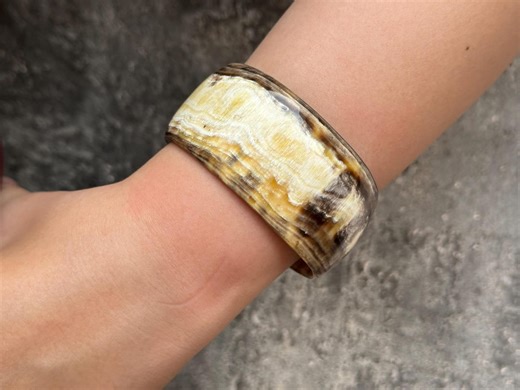 Beautiful Buffalo Horn Bracelet, Horn Handmade Bangle - Etsy
