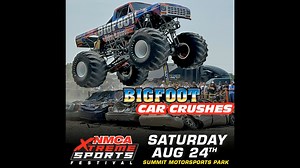 Xtreme Sports Fest (Sat) w/ Wild Pro Mods, BIGFOOT Car Crush, Pro FMX Motocross & BMX Stunt Shows, Pro Skateboard Exhibitions, Meet Drag & Drive Star Tom Bailey, Win Free Stuff Fan Experience, Giant Car Show, Huge Midway & more. Kids 12 & under FREE, FREE parking, every ticket a pit pass! Buy tickets online or at the gate - $25 for adult spectators. Tix & Info > NMCADigital.com/OH | Summit Motorsports Park in Norwalk, OH Special thanks to Red Line Oil, Mickey Thompson Tires, Chevrolet Performanc