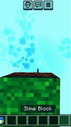 Minecraft Water Bucket With Slime MLG 😱 #shorts #viral #trending #mlg #minecraft