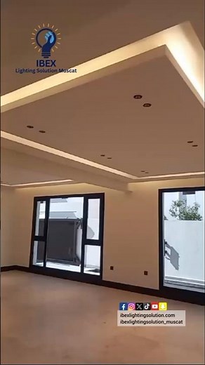 Modern Villa Ceiling Lighting | Linear & Spotlights Design #home #interiordesign #ceiling