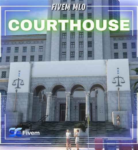 Courthouse Fivem MLO | Justice Court Building Map | Roleplay Government Interior | Fivem Server Maps - Etsy