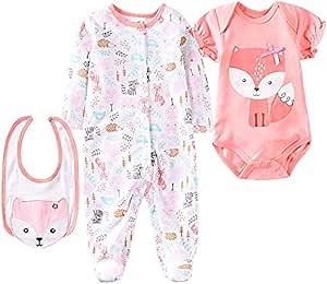 Reborn Girl Doll Clothes Red Fox Suit for 20- 22 inch Reborn Baby Doll Matching Outfit Accessories 3pcs