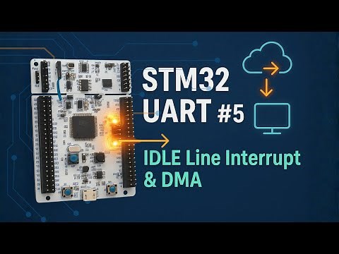 STM32 UART Tutorial (Part 5): Receive Data using IDLE Line Detection Interrupt & DMA