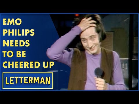 Emo Philips Has Self Destructive Tendencies | Letterman