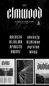 Elmwood Blackletter Display Font - Sean Coady
