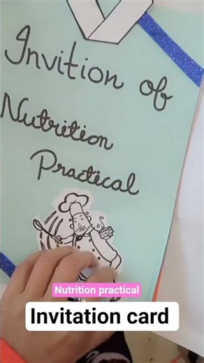 invitation card for nutritional practical ||Bsc nursing || Gnm ||ANM|| #craftideas#crafting#nursing