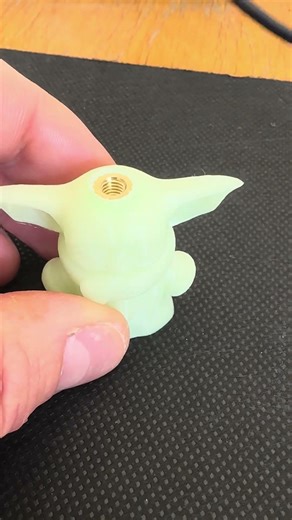 🔥 Precision Meets Craft: Heat Pressing Brass Threads into a Custom Grogu Bobbin 🔥