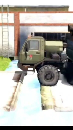 Mods Truck vs Extreme Deep Broken Road! #shorts #ytshorts #snowrunner #mudrunner #trendingshorts