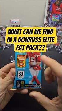 What's Inside a Donruss Elite Fat Pack? Let's Find Out! #rip #donruss #nfl #footballcards