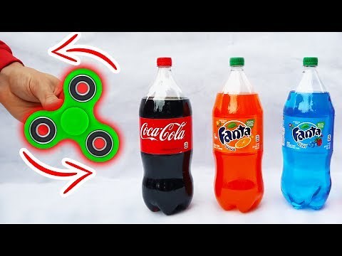 FIDGET SPINNER VS SODA!!