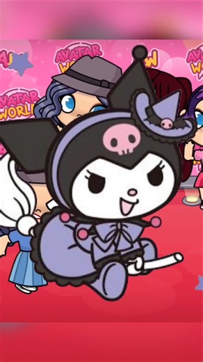 Creating a Kuromi-Inspired Witch in Avatar World #avatarworld #kuromi