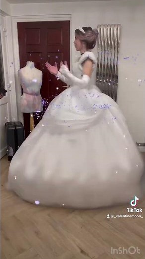 I made my own Cinderella dress 💙 #disney #cinderella #sewing