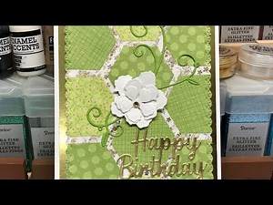Let’s Make a 5x7 Card - Using Scraps, Die Cut Hexagons and Washi Tape