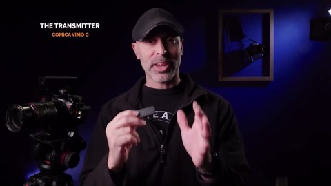 COMICA Vimo C3 Wireless Lavalier Microphone with Noise Cancellation, 656ft Transmission, Gain Control, Compact Wireless Lapel Microphone for DSLR Cameras/Android/Live-Streaming/Vlogging/YouTube