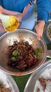 Crispy Bug Fiesta! Thai-Style Fried Mixed Insect Salad 📍Chong Chom Market, Kab Choeng Surin Province #foodie #food #yummy #reels #delicious | SpeedFoods