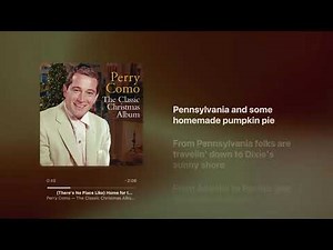 There's No Place Like Home for the Holidays - Perry Como (with lyrics)