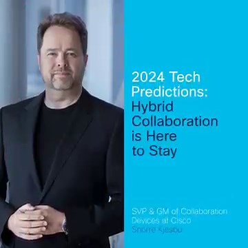 Are we ready for the future of #collaboration? Explore the tech predictions by SVP & GM of Collaboration Devices at Cisco, Snorre Kjesbu and stay ahead in the evolving tech landscape 🌐: http://cs.co/6185TmAw9 | Cisco