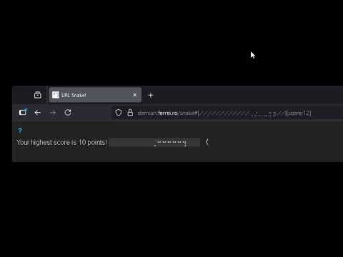 ブラウザのアドレスバーでプレイ可能なスネークゲーム「URL Snake」をプレイしてみた