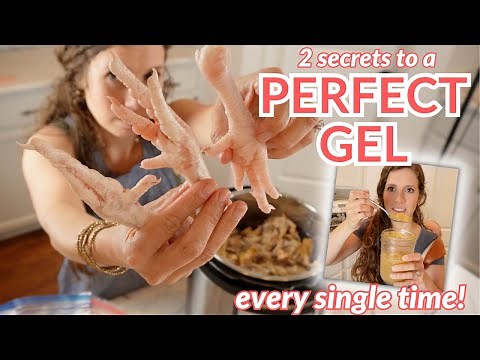 EASY Chicken Bone Broth that gels (Instant Pot Recipe)