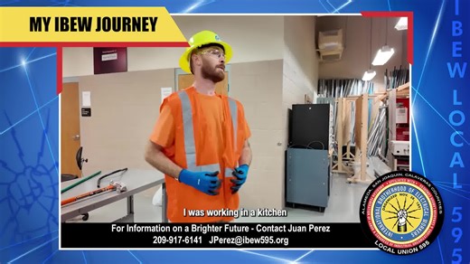 From kitchen work to IBEW apprenticeship: James Sally shares how trade skills offer rewarding, well-paying careers with opportunities to build something meaningful. Hard work, great pay, and personal satisfaction – that's the electrician's path! 💡🔧 #TradeCareer #IBEW | IBEW local 595