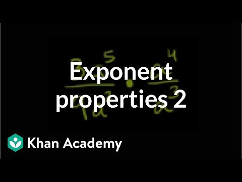 Exponent properties 2 | Exponent expressions and equations | Algebra I | Khan Academy