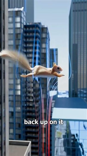 🐿️ If the squarral fall from building it will survive ? 😱😱 #shorts #facts