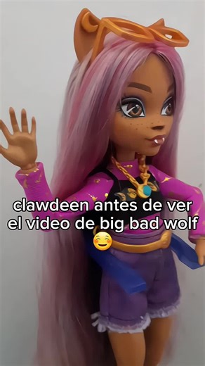 que tenia que ver la cancion del lobo 😭😭😭💀💀 || #bigbadwolf #monsterhigh #clawdeenwolf #clawdeenwolfedit #dollcollector #fyp #monsterhighg3 #traumada #editss