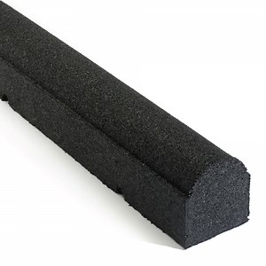 GroundSmart Playground Timber Edging, 92" Black Rubber Playground Edging Border, 4" W x 6" H, 9 Pack