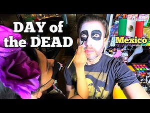 $5 DAY OF THE DEAD: Full Street Face Painting | Mexico City 🇲🇽