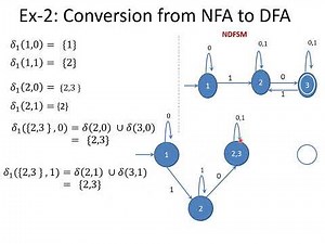 Converting NDFSM to DFSM