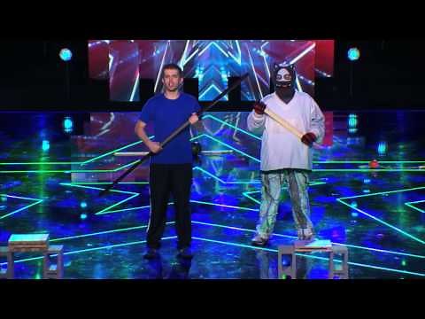 Dustin's Dojo Comedy Karate Act Defends Golden Buzzer Save America's Got Talent 2014