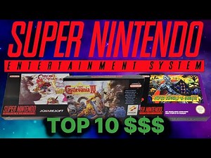 TOP 10 Most Expensive Super Nintendo Games