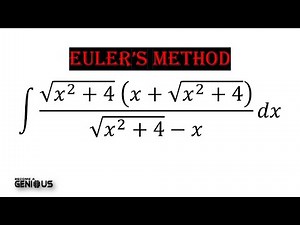 Calculus : Euler's substitution method , case 1 | Integrals