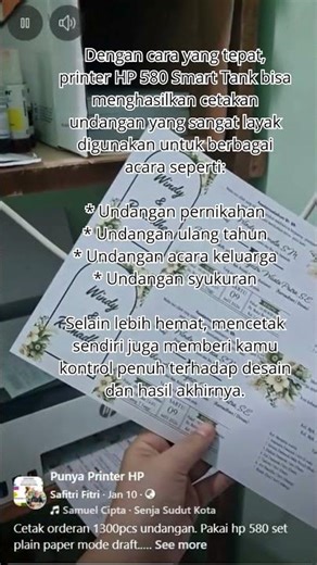HP 580 Printer Cetak Undangan Murah, pasti kalian belum pernah coba...