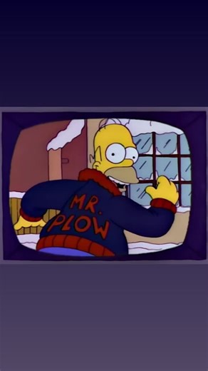 SimpsonsSymphony | Simpsons - Mr. Plow - #simpsons #thesimpsons #homersimpson #classicsimpsons #snowstorm | Instagram