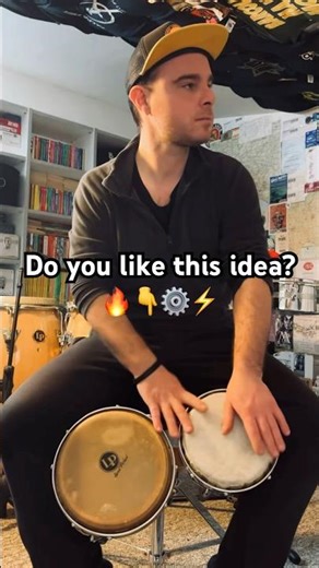 Jazz IMPROVISATION on Bongos!🎶😜 #shorts #jazz #bongo