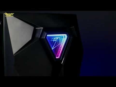 ARMAGGEDDON TRON HOLO 5 ATX PC CASE WITH RGB HOLOGRAPHIC FRONT PANEL