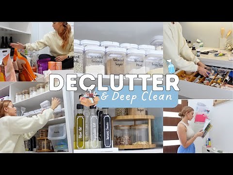DEEP CLEAN & DECLUTTER WITH ME/ How To Organise the Pantry, Junk Drawer and Entryway/ Steph Pase