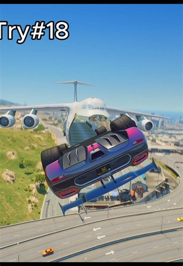Perfect GTA 5 Plane Stunt: Drift & Airball in FiveM 🤩