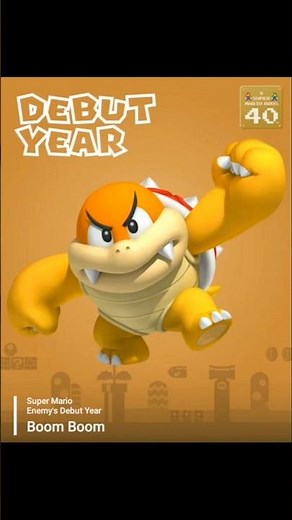 Super Mario - Enemy's Debut Year - Boom Boom | Super Mario Bros. 3