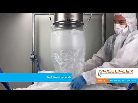Filcoflex Inflatabe Big Bag Clamp - PBS-QD / Bulk Bag Loader - pneumatic seal - inflatable seal FIBC