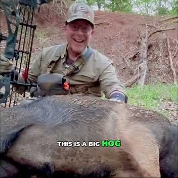 HUGE Hog Bow Hunt: Big Boar Down with Beast Broadhead #shorts