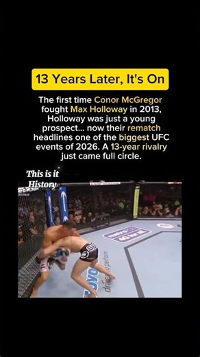 McGregor vs Holloway 2 — 13 Years Later at UFC 329 #roadtoufc