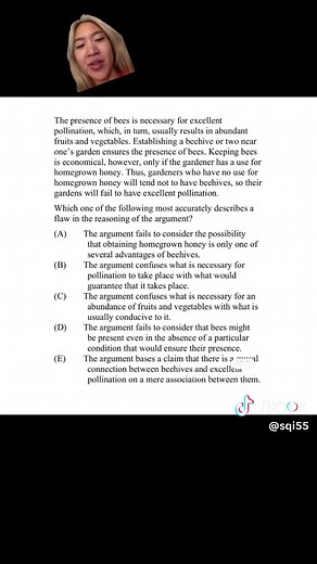 LSAT Logical Reasoning Flaw Question Explanation