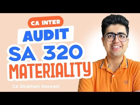 SA 320 Materiality Revision | CA Inter Audit | CA Shubham Keswani (AIR 8)